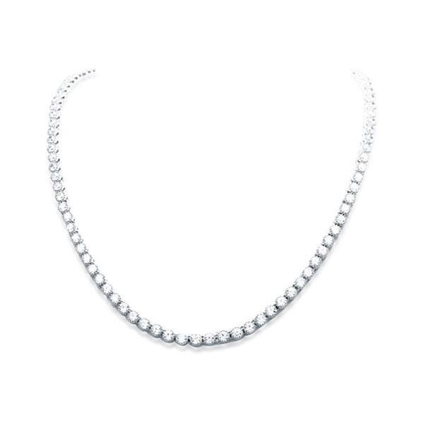 Classic Round Cut Tennis Necklace