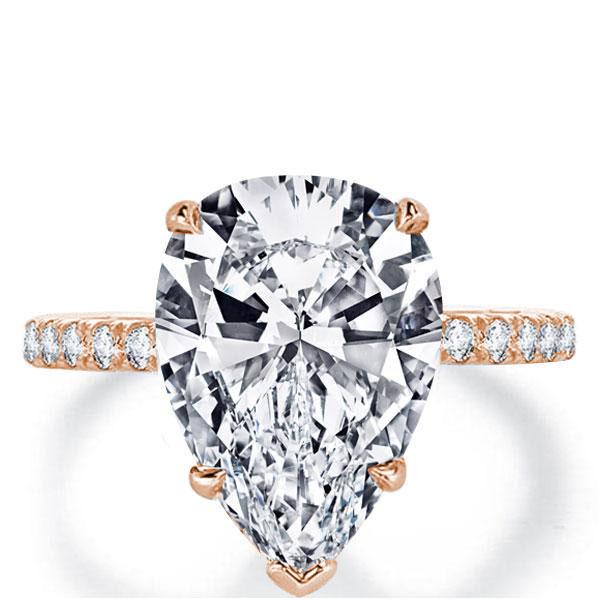 Rose Gold Classic Pear Engagement Ring