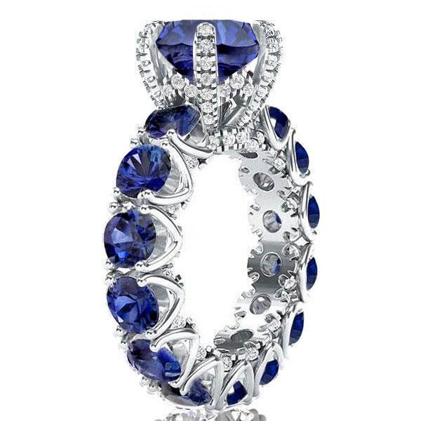 Italo Blue Sapphire Engagement Ring Unique Engagement Ring Affordable