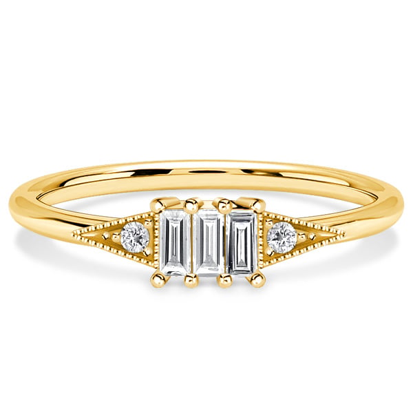 Italo Dainty Baguette Cut Art Deco Engagement Ring