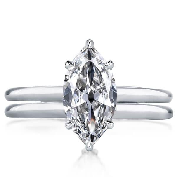 Italo Solitaire Created White Sapphire Bridal Set