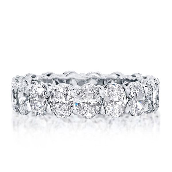 Italo Oval Eternity Ring Eternity Wedding Band For Women
