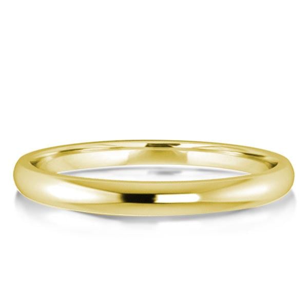 Italo Golden Solid Wedding Band