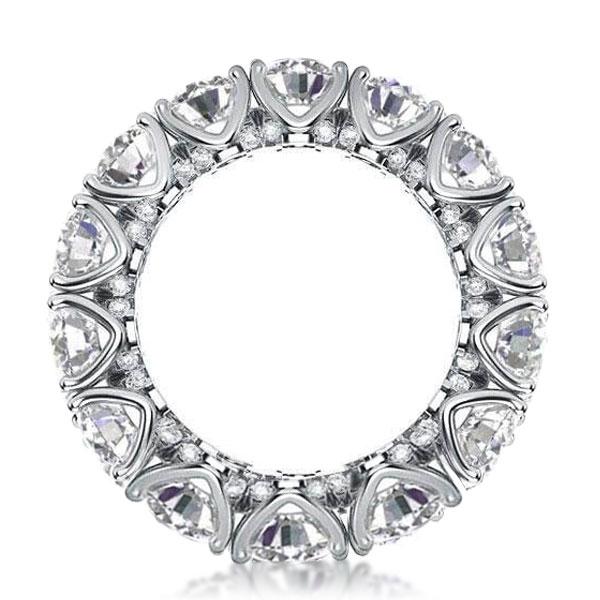 Italo Eternity Round Created White Sapphire Wedding Band