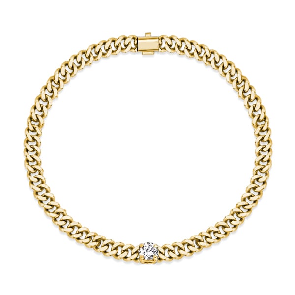 Italo Golden Solitaire Bracelet Link Bracelet