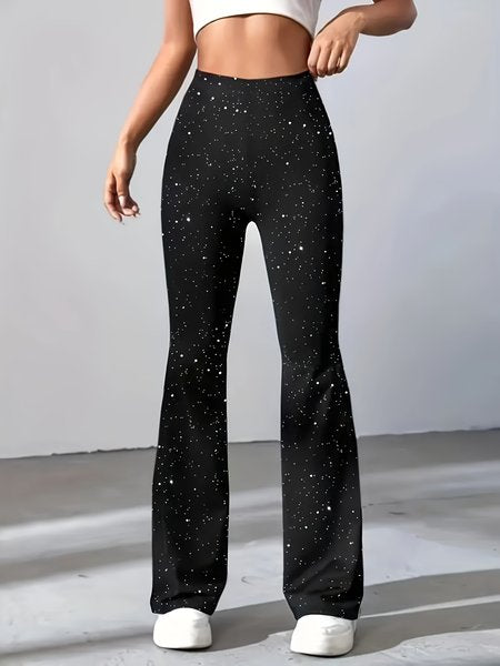 Women 3D Printing Long Pants Casual Spring/Fall Trousers