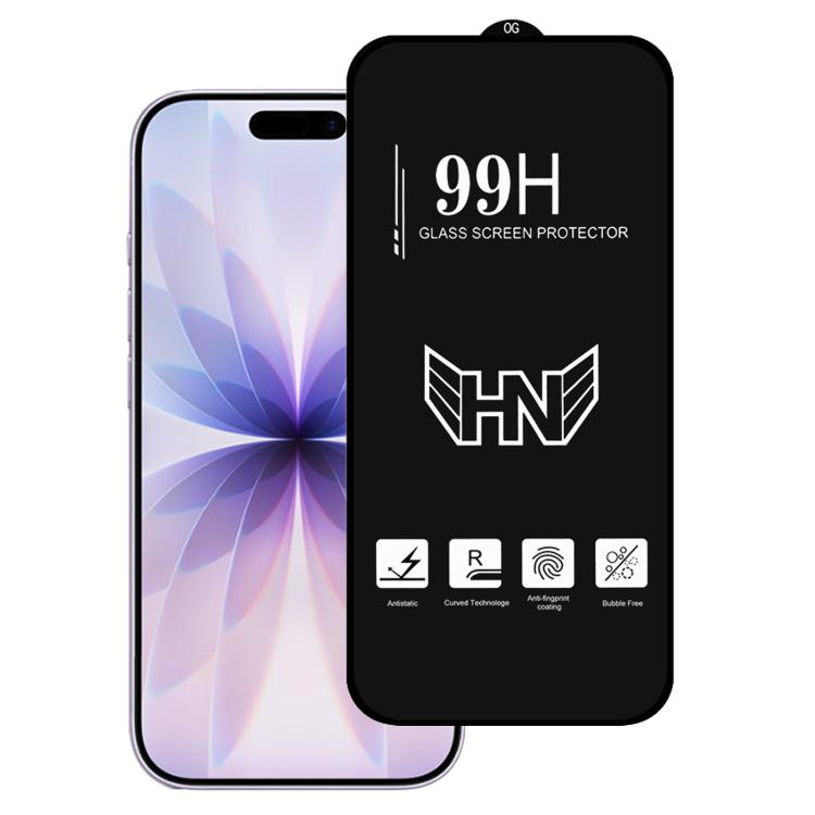 For iPhone 17 High Aluminum Large Arc Full Screen Tempered Glass Film