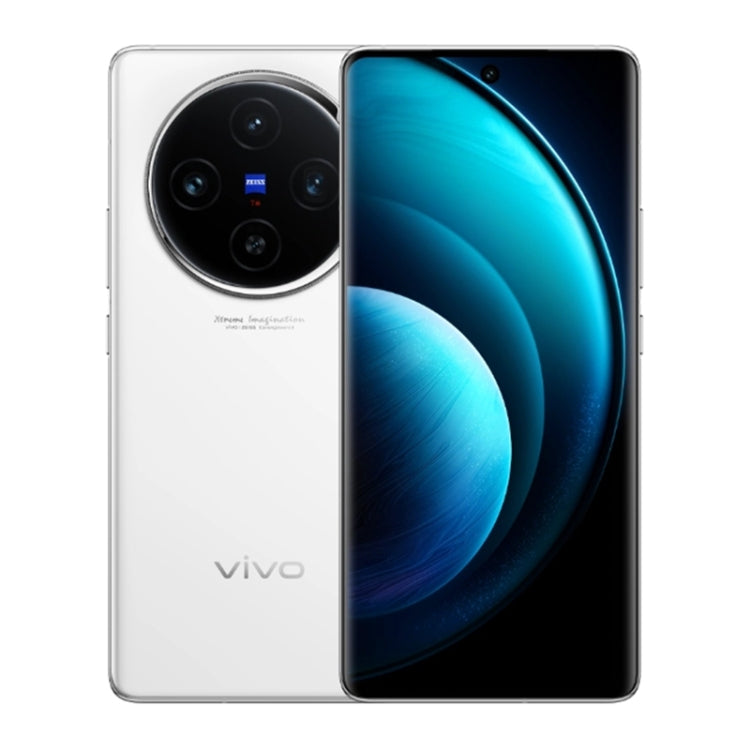 vivo X100, 12GB+256GB, Face ID / Fingerprint Identification, 6.78 inch Android 14 OriginOS 4 Dimensity 9300 Octa Core 3.25GHz, OTG, NFC, Network: 5G(White)
