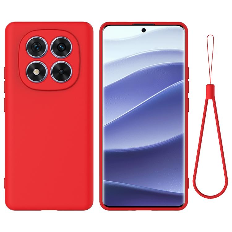 For Redmi Note 15 Pro+ 5G / Poco M8 Pro Solid Color Liquid Silicone Dropproof Full Coverage Phone Case(Red)