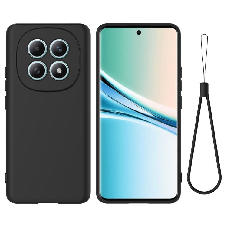 For Redmi Note 15 4G Global 164mm Solid Color Liquid Silicone Dropproof Full Coverage Phone Case(Black)