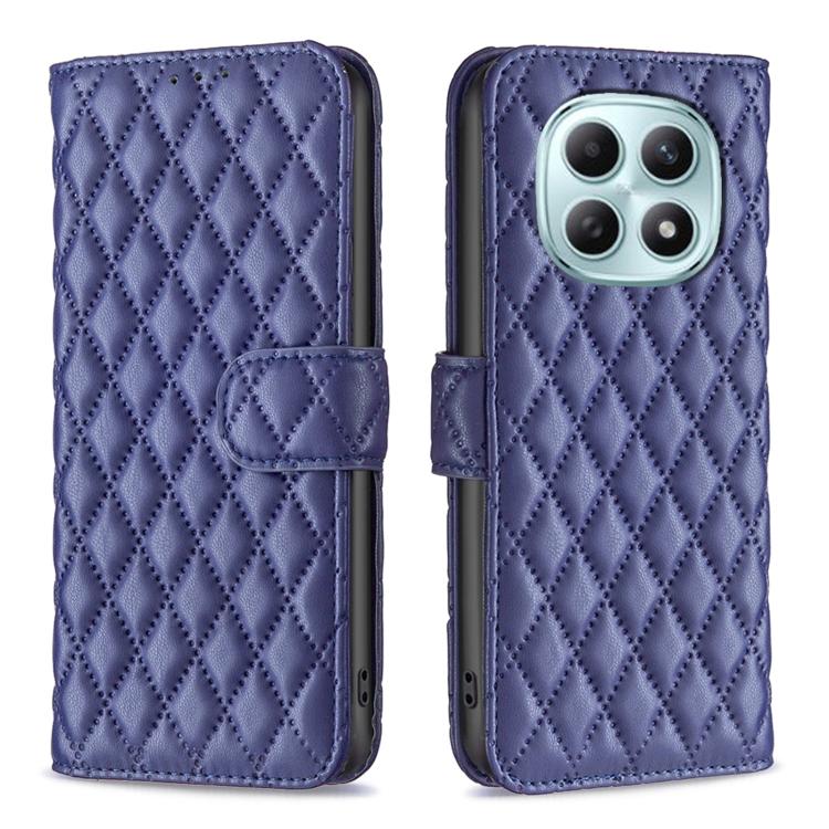 For Redmi Note 15 5G Global 164mm Diamond Lattice Wallet Flip Leather Phone Case(Blue)
