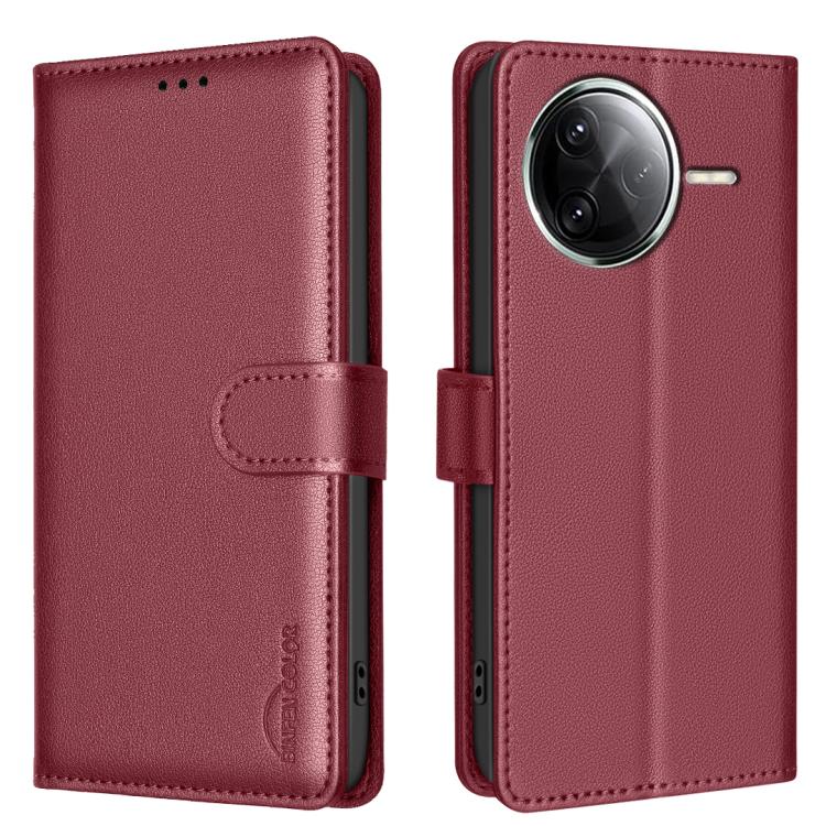 For Redmi K80 / K80 Pro Litchi Texture RFID Anti-theft Leather Phone Case(Red)