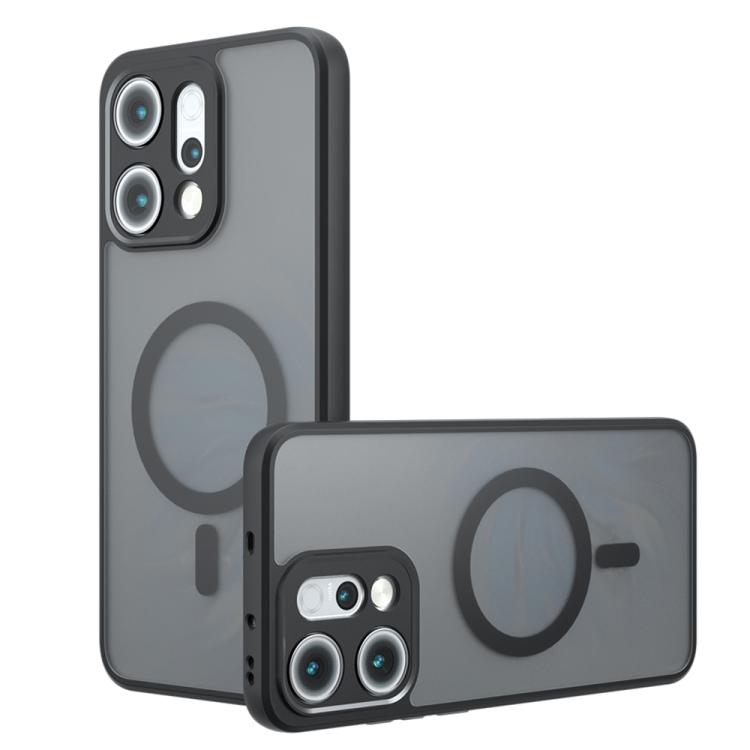 For OPPO Reno14 Pro Global Armor MagSafe PC Hybrid TPU Phone Case(Frosted Black)