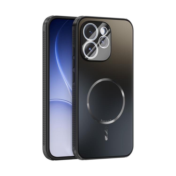 For OPPO Reno15 Pro Max 5G Global ABEEL Heat Dissipation Frosted MagSafe Phone Case with Lens Film(Black)
