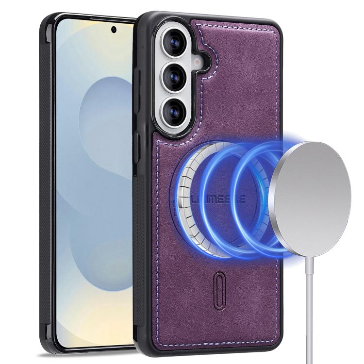 For Samsung Galaxy S26+ 5G LC.IMEEKE L6 Series MagSafe Magnetic Phone Case(Purple)
