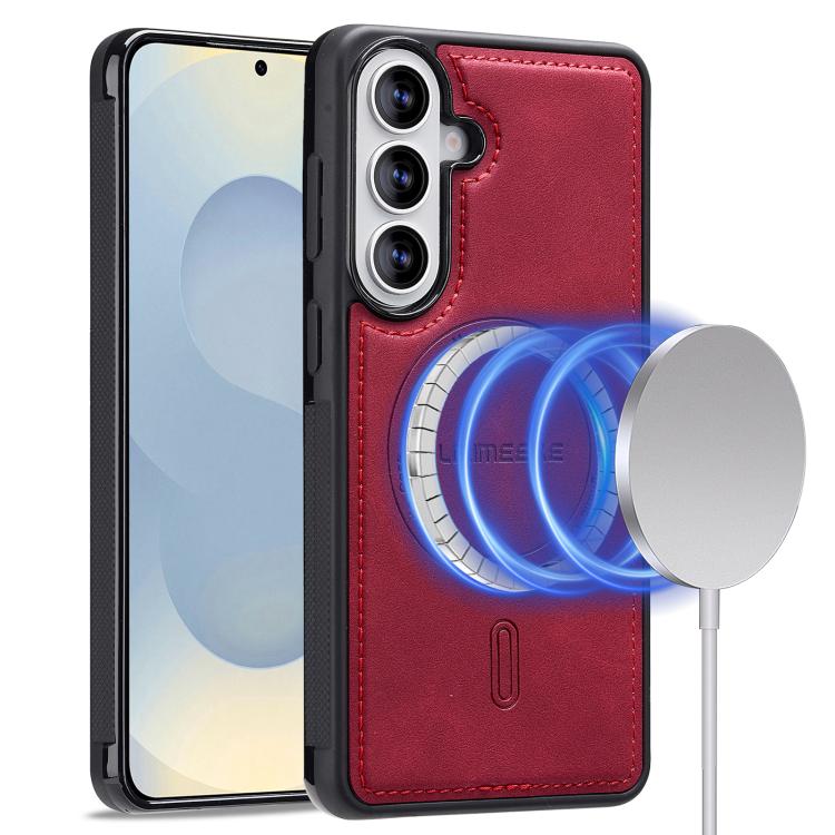 For Samsung Galaxy S26 5G LC.IMEEKE L6 Series MagSafe Magnetic Phone Case(Red)