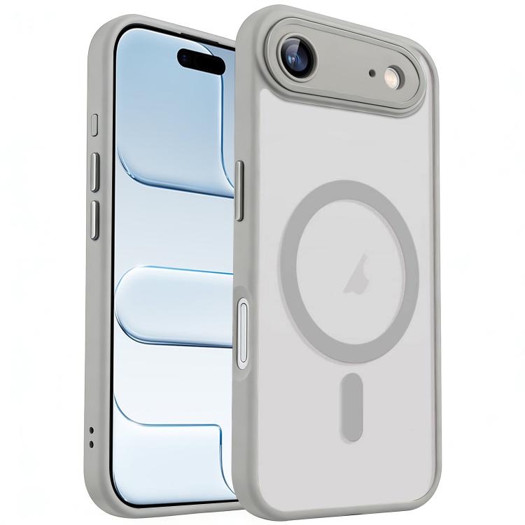 For iPhone Air XDcase Skin Feel Magnetic Frosted Phone Case with Lens Film(Grey)