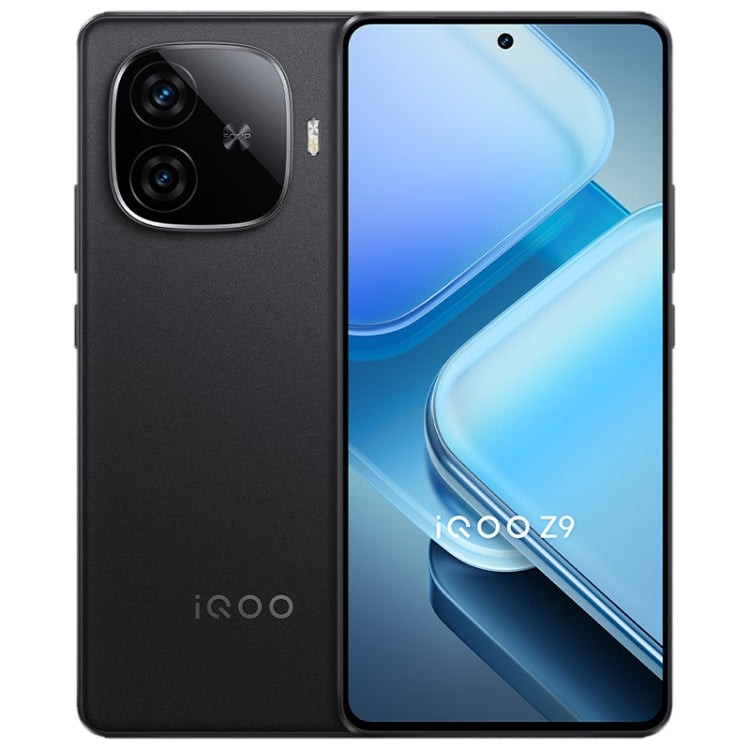 vivo iQOO Z9, Dual Back Cameras, 8GB+256GB, Face ID Screen Fingerprint Identification, 6.78 inch Android 14.0 OriginOS 4 Snapdragon 7 Gen 3 Octa Core 2.63GHz, OTG, NFC, Network: 5G, Support Google Play (Black)