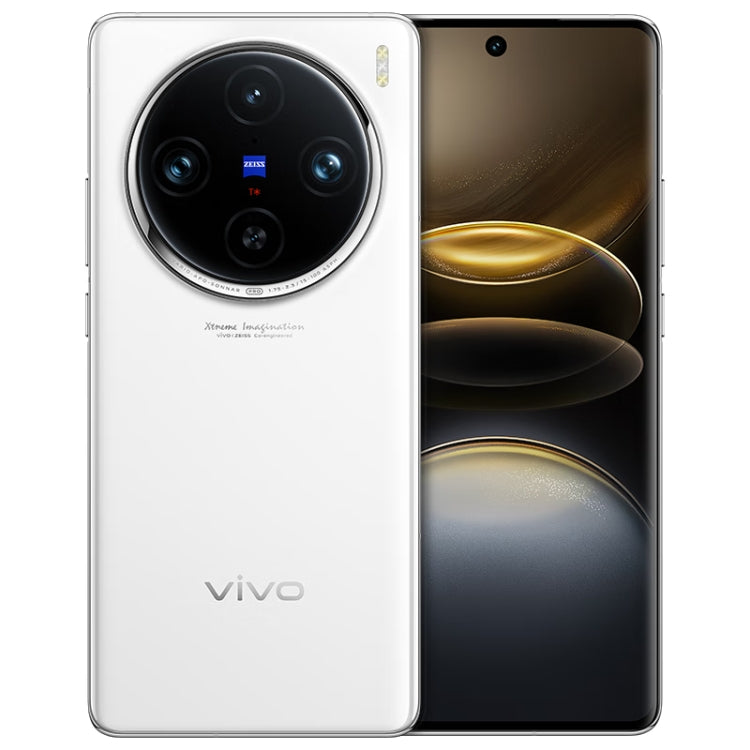 vivo X100s Pro, Triple Back Cameras, 16GB+512GB, Face ID / Fingerprint Identification, 6.78 inch Android 14 OriginOS 4 Dimensity 9300+ Octa Core, OTG, NFC, Network: 5G, Support Google Play (White)