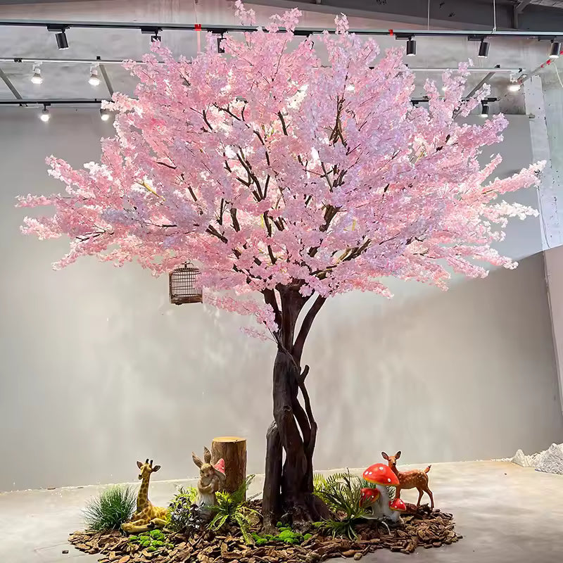 Large Encrypted Sakura Wishing Tree | High-Density Simulated Cherry Blossom for Weddings, Luxury Hotels & Professional Photography