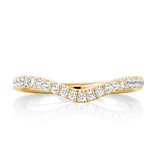 Italo Chevron Wedding Band Gold Plated Wedding Band