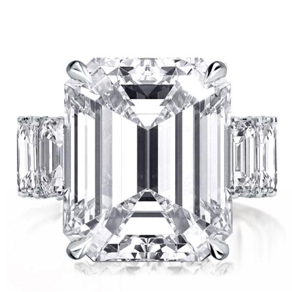 Italo Emerald Cut Engagement Ring Affordable Unique Promise Ring