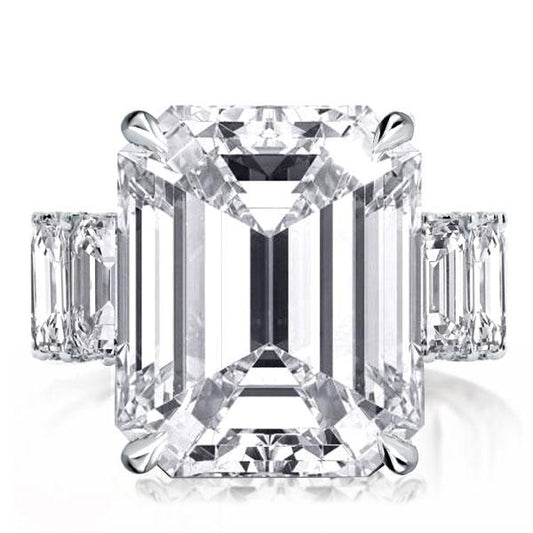Italo Emerald Cut Engagement Ring Affordable Unique Promise Ring