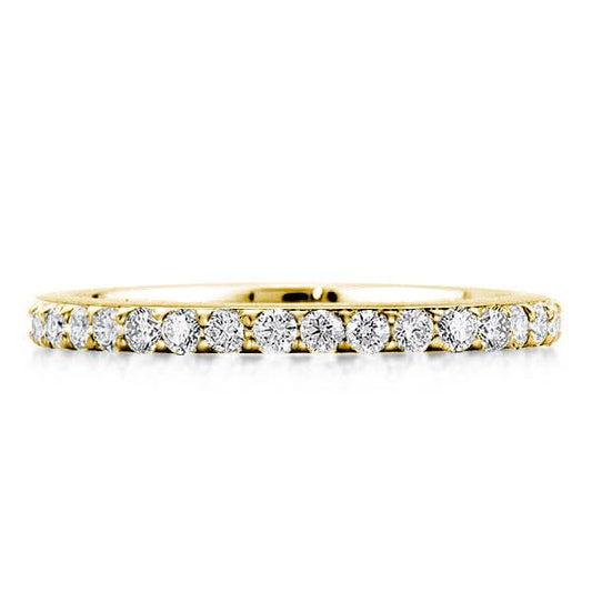 Classic Golden Round Cut Wedding Band