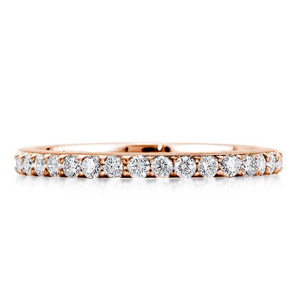 Classic Rose Gold Round Cut Wedding Band