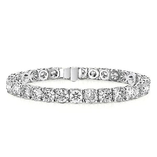 Round Cut Classic Tennis Bracelet