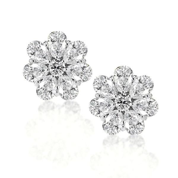Italo Halo Stud Earrings Sterling Silver Earrings For Women