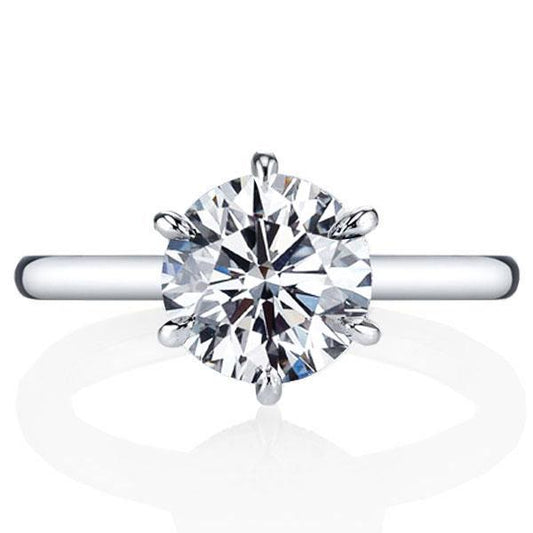 Italo Solitaire Ring Six Prong Engagement Ring Affordable