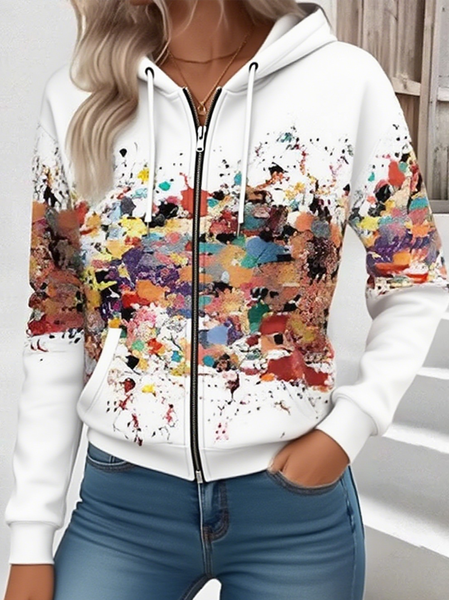 Vintage Hoodie Gradient Pattern Hoodie
