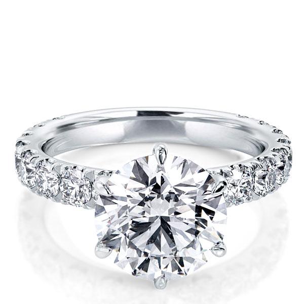 Italo Six Prong Promise Ring Engagement Ring For Women