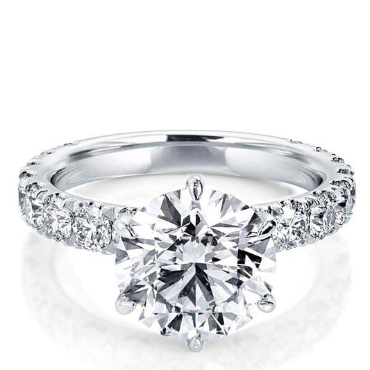 Italo Six Prong Promise Ring Engagement Ring For Women