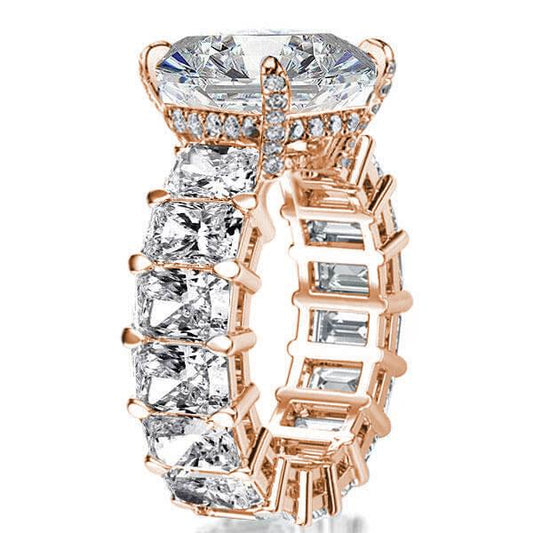 Italo Rose Gold Engagement Ring Unique Engagement Ring Affordable