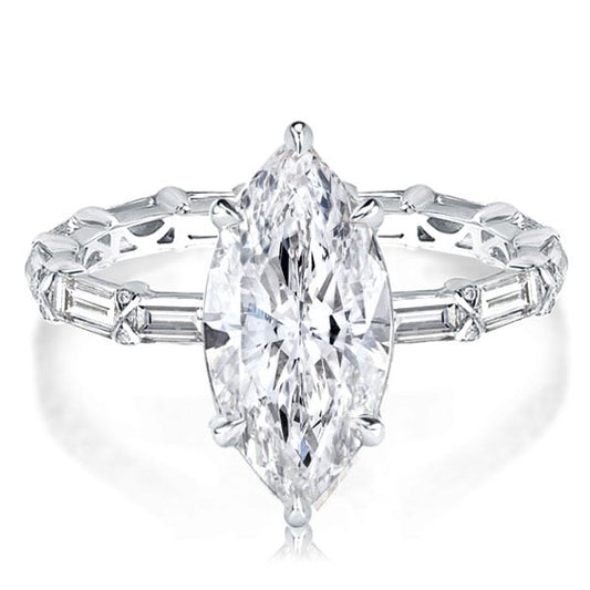 Italo Marquise Ring Unique Engagement Ring Affordable