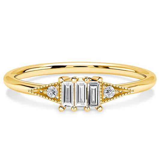 Italo Dainty Baguette Cut Art Deco Engagement Ring