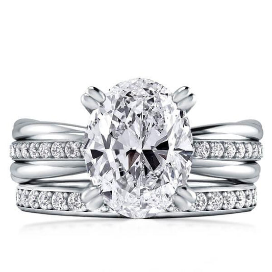 Twist Double Prong Bridal Set (4.41 CT. TW.)