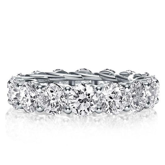 Italo Round Eternity Created White Sapphire Wedding Band