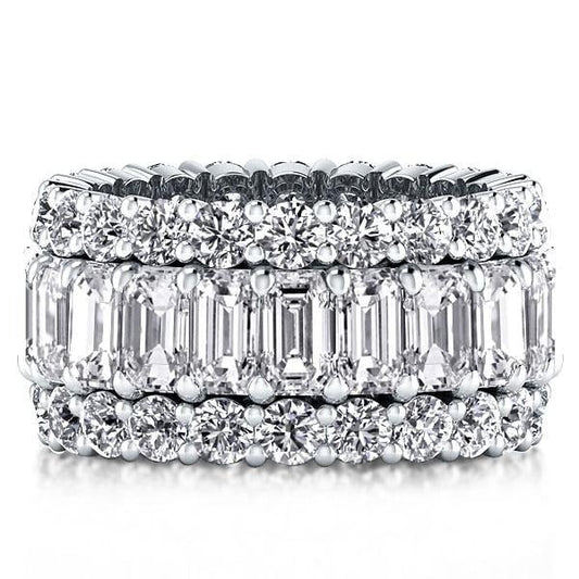 Italo Eternity Wedding Band For Her Multi Row Anniversary Ring