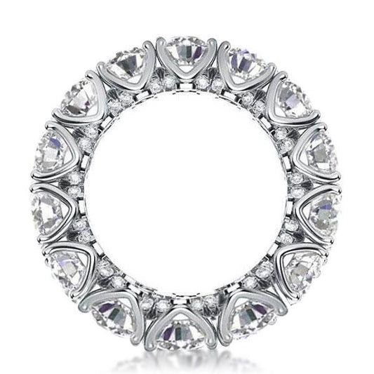 Italo Eternity Round Created White Sapphire Wedding Band