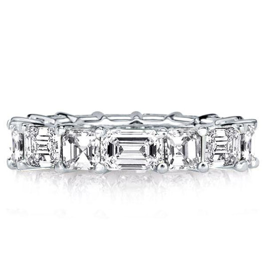 Emerald & Asscher Eternity Wedding Band (5.95 CT. TW.)