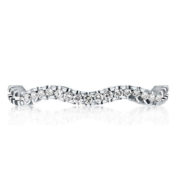 Wave Eternity Created White Sapphire Wedding Band(2.15 CT. TW)