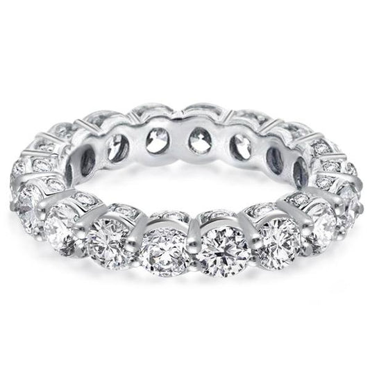 Classic Eternity Round Cut Wedding Band