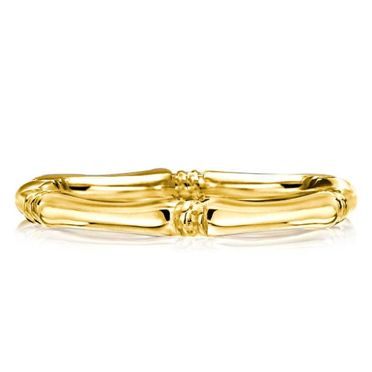Golden Bamboo Design Wedding Band