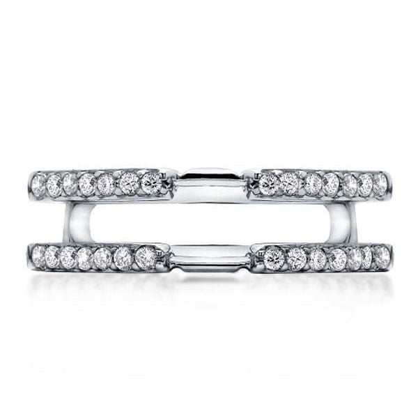 Italo Classic White Sapphire Enhancers Band Ring Guard Enhancers Ring