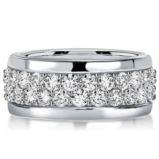 Italo Micro Pave Eternity Wedding Band For Women