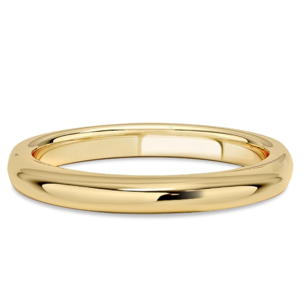 Italo 3 MM Solid Gold Wedding Band For Women Matching Wedding Bands