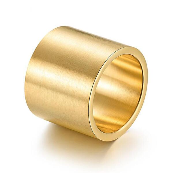 Italo Men's Titanium Band Simple Wide Glaze Titanium Men's Wedding Band
